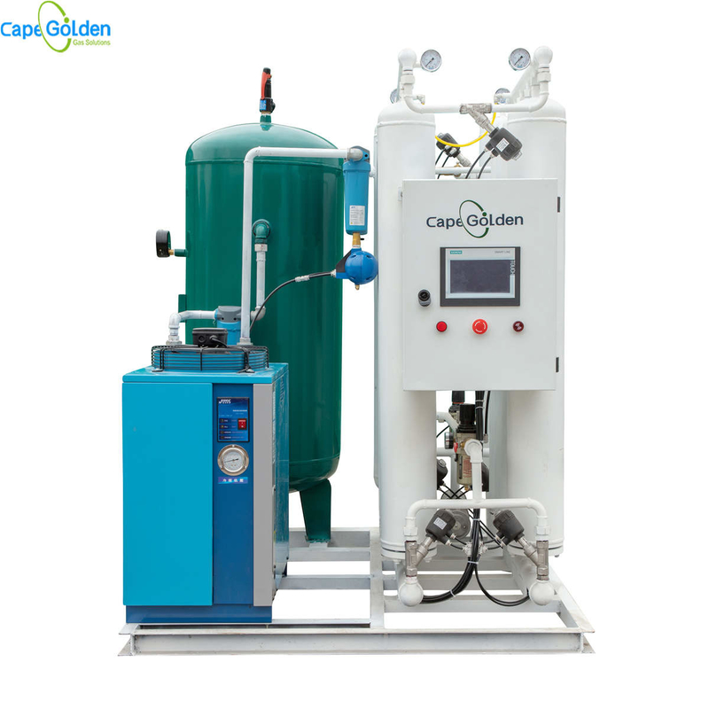 मेडिकल पीएसए ऑक्सीजन गैस जेनरेटर बनाने की मशीन 3Nm3 / H से 200Nm3 / H शुद्धता 93%